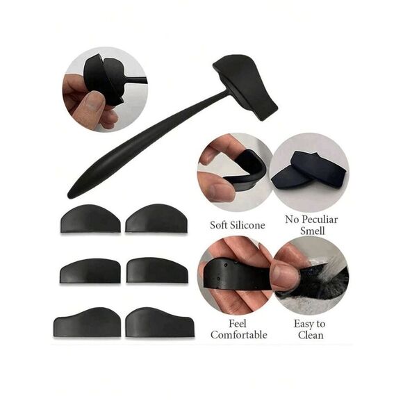 6-In-1 Silicone Printing Tool Eyeshadow Shaper Stencil Eye Makeup Stamp NEW - Picture 9 of 13